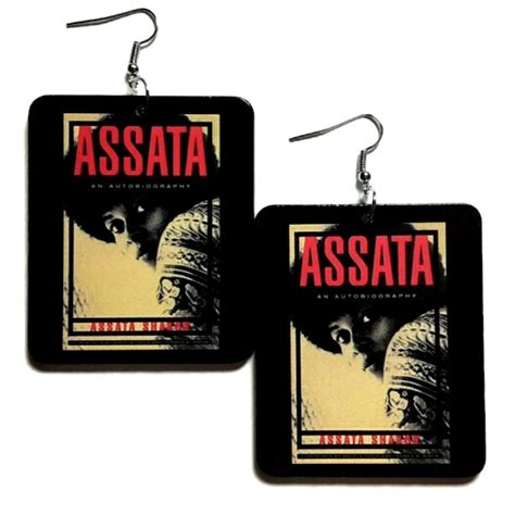 ASSATA Shakur Black Panther Rectangle Statement Dangle Wood Earrings - Etsy