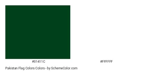 Pakistan Flag Colors » Country Flags » SchemeColor.com