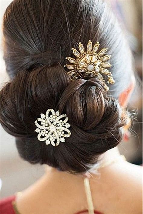 Indian Bridal Bun Hairstyles - Indian Beauty Tips