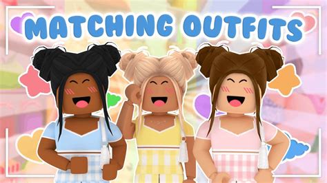 aesthetic MATCHING roblox outfits || LittleSuu ♡ - YouTube