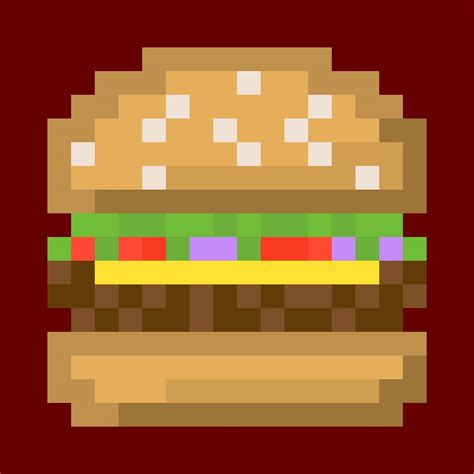 Hamburger - Pixelart by CoffeeJoeBoy on DeviantArt