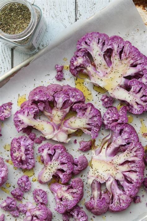 Roasted Purple Cauliflower – Claudia's Table