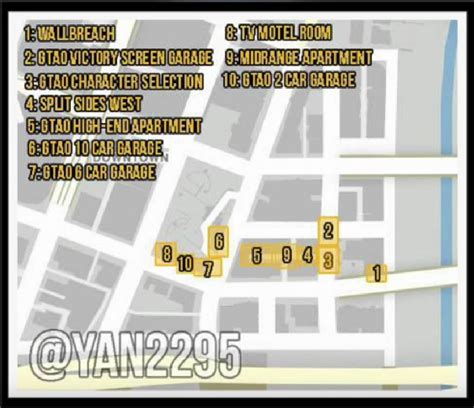 GTA 5 Online: Map of all underground secret locations and interiors ...