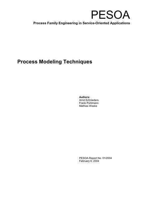 Process Modeling Techniques