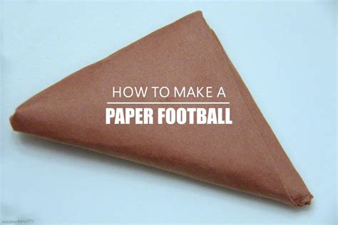 How to Make a Paper Football and Goal Game Tutorial