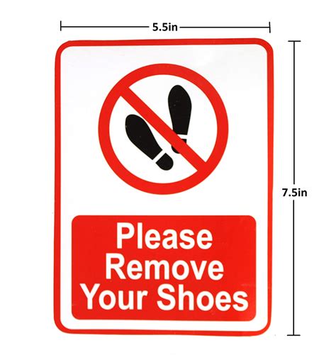 No Shoes Sign Printable