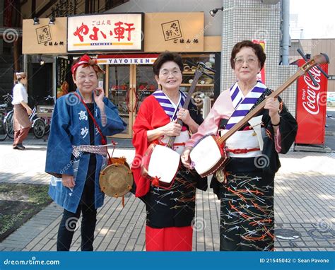 Shamisen Players editorial photography. Image of traditional - 21545042