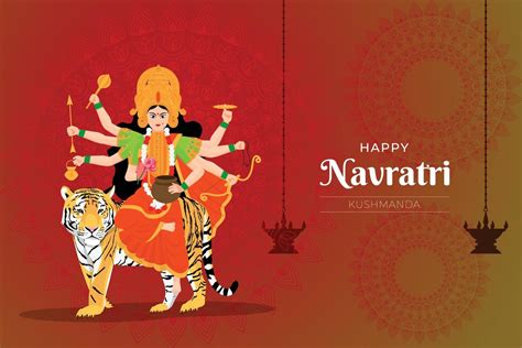 Navratri free vector illustration of kushmanda 3528533 Vector Art at ...