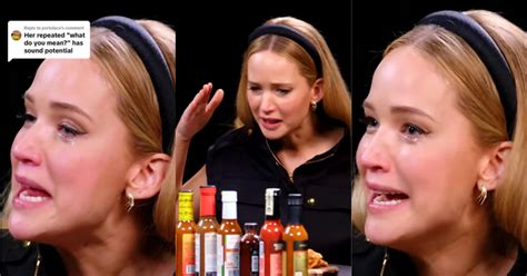 Jennifer Lawrence Saying “What Do You Mean?” From ‘Hot Ones’ Is Now a ...