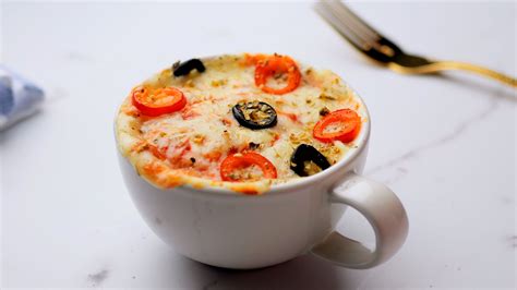 1 Minute Mug Pizza In Microwave | Recipe | Mug recipes, Fun baking recipes, Diy food