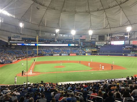 Section 110 at Tropicana Field - Tampa Bay Rays - RateYourSeats.com