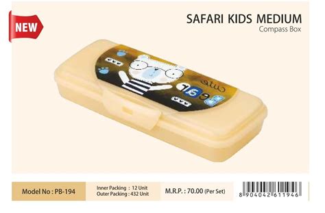 PRATAP BEGE SAFARI KIDS MEDIUM COMPASS BOX, Packaging Type: Packet at Rs 100/piece in Jalandhar