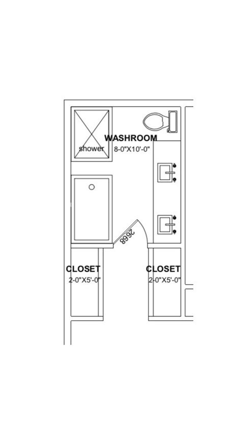 Making layout for master closet and bathroom more space efficient