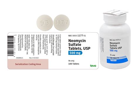 Neomycin Sulfate Tablets, USP 500 mg (100/btl) – Professional Medical ...