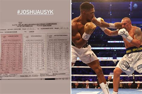 Anthony Joshua vs Oleksandr Usyk scorecards reveal Brit was LEADING before nasty ninth-round eye ...