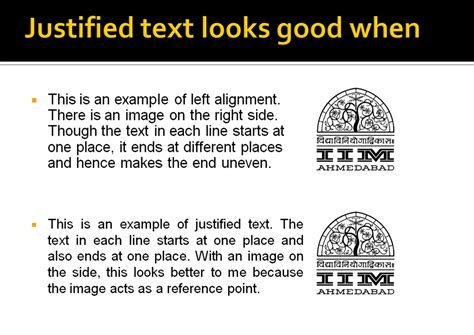 Justified Text