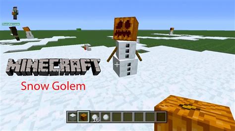 Minecraft Xbox: How To Make a Snow Golem - YouTube