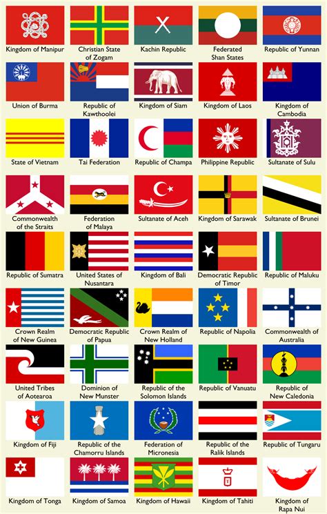 AnAm: Flags of Southeast Asia and Oceania by Keperry012 on DeviantArt