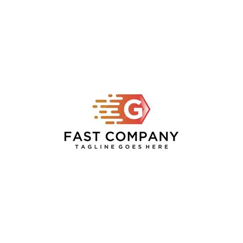 Premium Vector | Fast company logo with a speed symbol