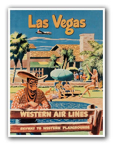 Las Vegas Art Vintage Poster Print Canvas Hanging Wall Decor Xr877 - Etsy