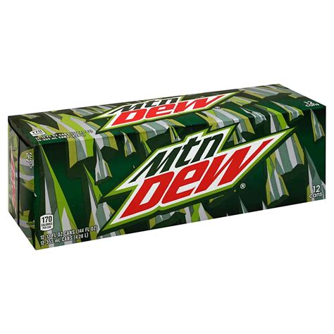 Mountain Dew Soda 12 oz Cans - Shop Soda at H-E-B