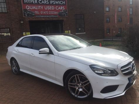 MERCEDES BENZ E CLASS E350 BLUETEC AMG SPORT (white) 2013 | in Ipswich ...