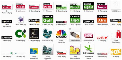 Spanish SAT Canal + TV Logos - MEDIAPORTAL