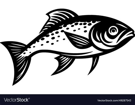 Fish - high quality logo ideal for t-shirt Vector Image