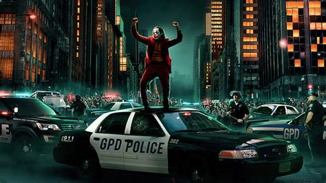 3840x2160px, 4K free download | Joker Dancing On Cop Car, joker, supervillain, superheroes ...