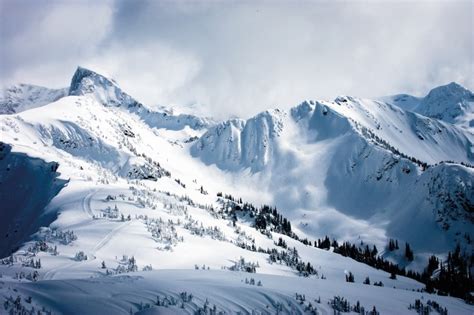 Snowy Ski Mountains