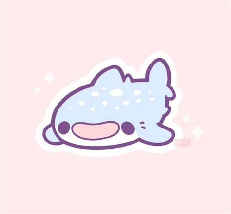 Whale Shark Sticker Stickers Cute Decal Cut - Etsy