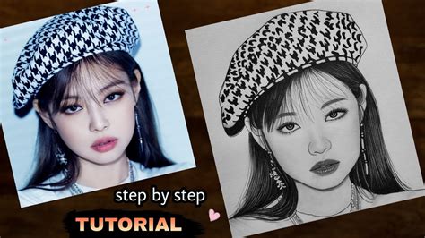 How to draw Blackpink Jennie 💗 Drawing Tutorial - YouCanDraw - YouTube