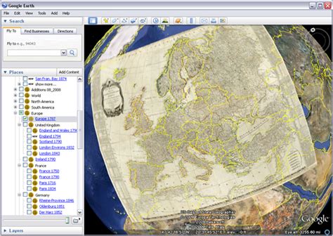 Browse historical maps in Google Earth - Softonic