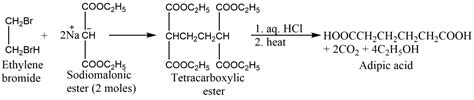 Malonic ester synthesis, mechanism and application - Chemistry Notes