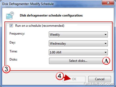 How to Schedule Disk Defragmenter in Windows 7