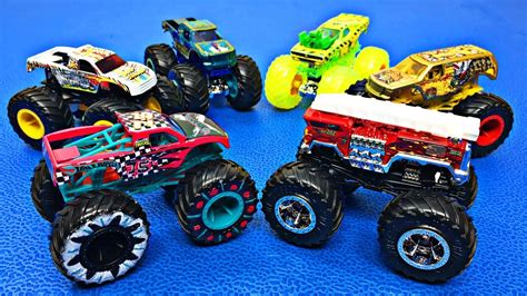 2019 Hot Wheels Monster Trucks for Kids | Learn Monster Truck Names & Colors | Fun Organic ...