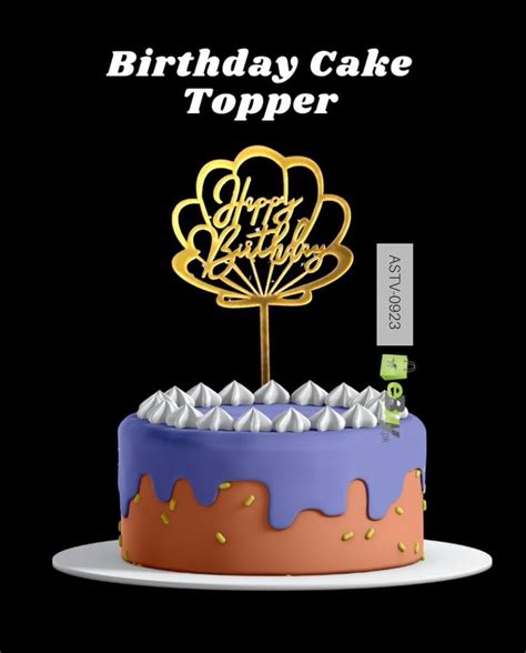 Buy Happy Birthday Cake Topper Online at Best Price In Pakistan