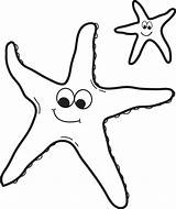 Star Fish Coloring sketch template