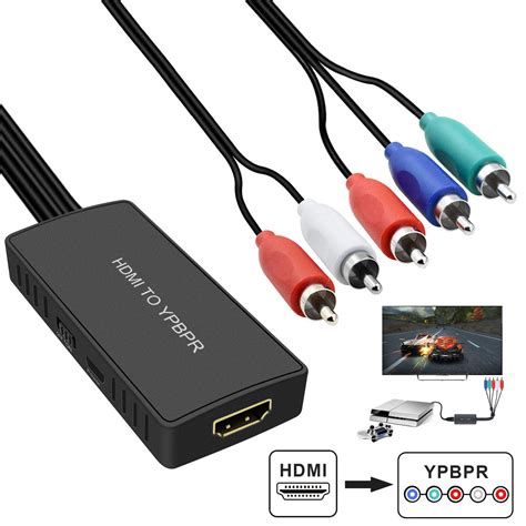 EEEkit 1080P HDMI to Component Converter with Component Video YPBPR Cable HDMI to YPBPR ...