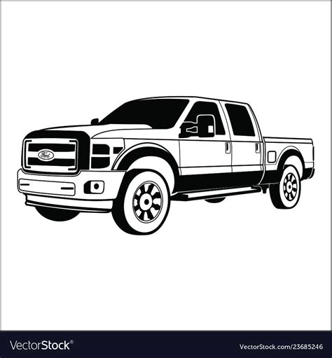 Ford F Lifted Truck Vector Clip Art | My XXX Hot Girl