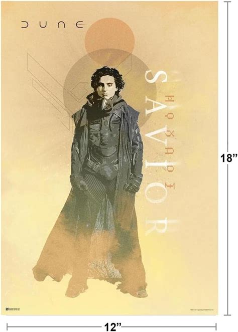 Buy Dune Poster Paul Atreides Savior Timothee Chalamet Graphic Official Merchandise 2021 Movie ...