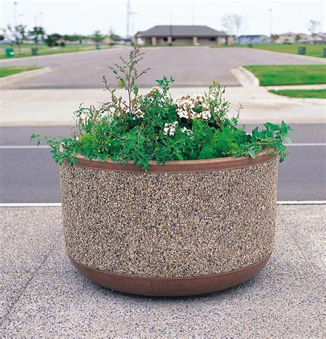 36 x 26 Outdoor Round Concrete Planter TF4095