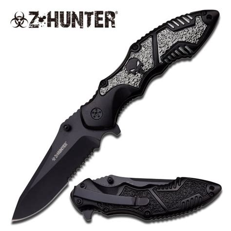 Zombie Hunter 4.75 Inch Assisted Opening Pocket Knife - Blac