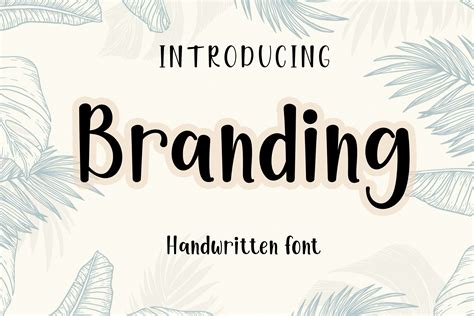 Branding Font by Amarlettering · Creative Fabrica