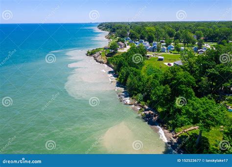 Lake Erie Coastline, Ashtabula Ohio, USA Stock Image - Image of record ...