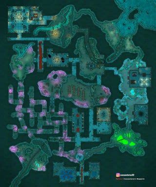 Wave Echo Cave but in the Jungle [120x100] + all the other main maps! : dndmaps | Dungeon maps ...