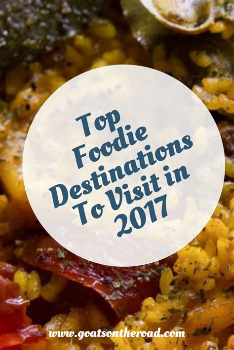 Top Foodie Destinations To Visit in 2017 - Goats On The Road