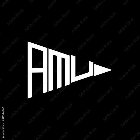 AMU letter initial creative logo design template vector illustration ...