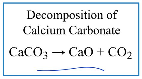 How to Balance CaCO3 = CaO + CO2 (Decomposition of Calcium Carbonate with 🔥 heat) - YouTube