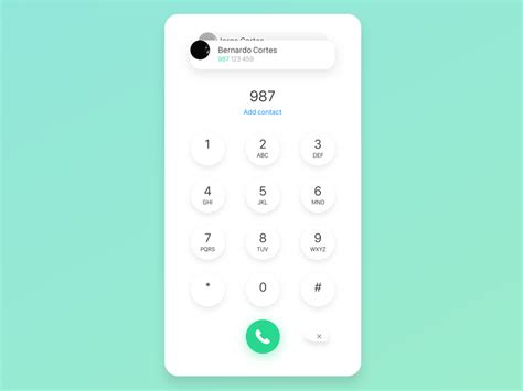 Dial Pad- Redesign from 2015 version by Bernardo Cortes on Dribbble